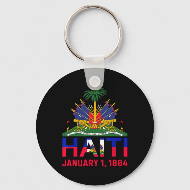 Haiti Island Cute Haiti Date Of Independence  Keychain (Front)