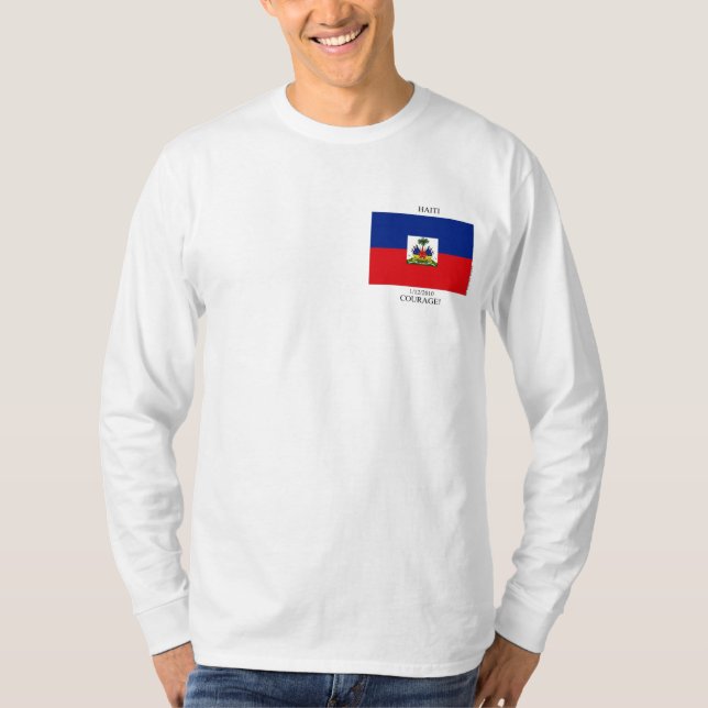 Haiti Long Sleeve Preshrunk T-Shirt (Front)