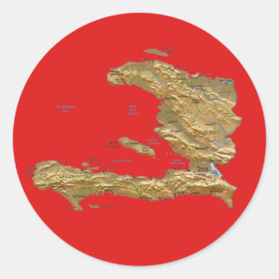 Haiti Map Sticker