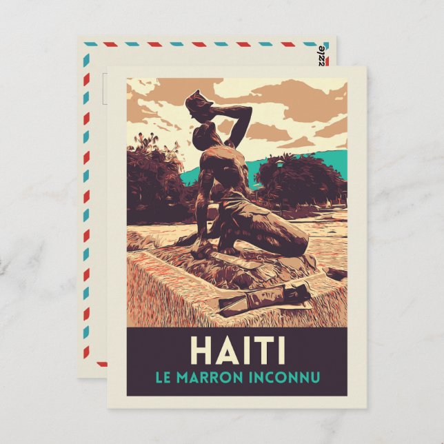 Haiti Marron inconnu statue Postcard (Front/Back)