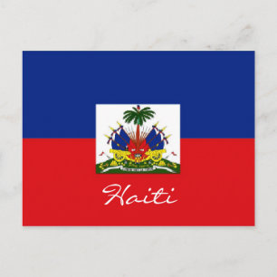Haiti national flag postcard