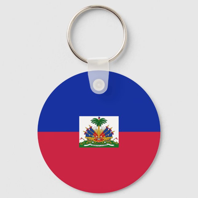 Haiti National World Flag Keychain (Front)
