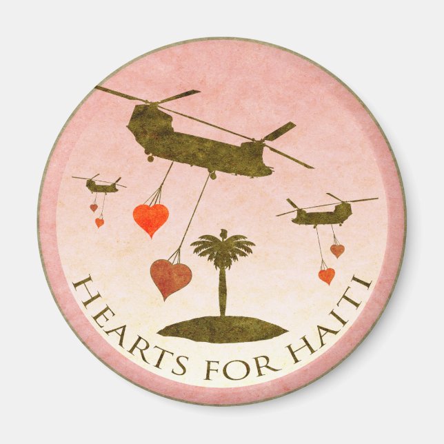 Haiti Relief Valentine Fridge Magnets (Front)