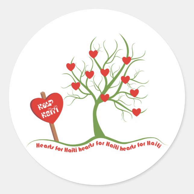 Haiti Relief Valentine Stickers (Front)