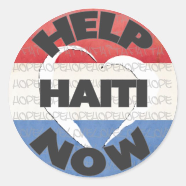 Haiti Relief Valentine Stickers (Front)