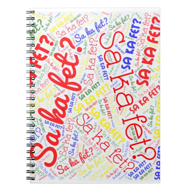 Haiti Sa Ka Fet Notebook (Front)