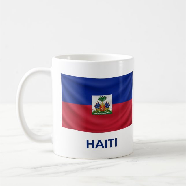 Haiti Simple Flag | Everyday Pride Coffee Mug (Left)