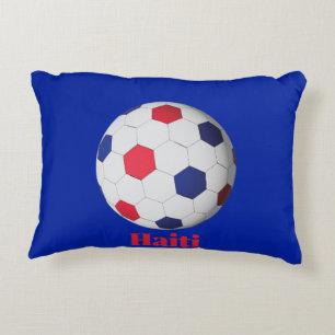 Haiti Soccer Accent Pillow
