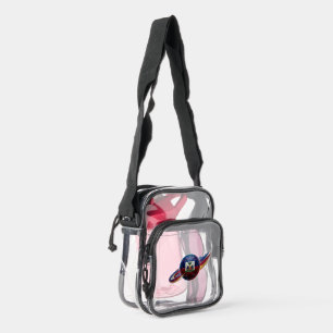 Haiti Soccer Ball   Stadium Ready   Fan Gear Clear Crossbody Bag