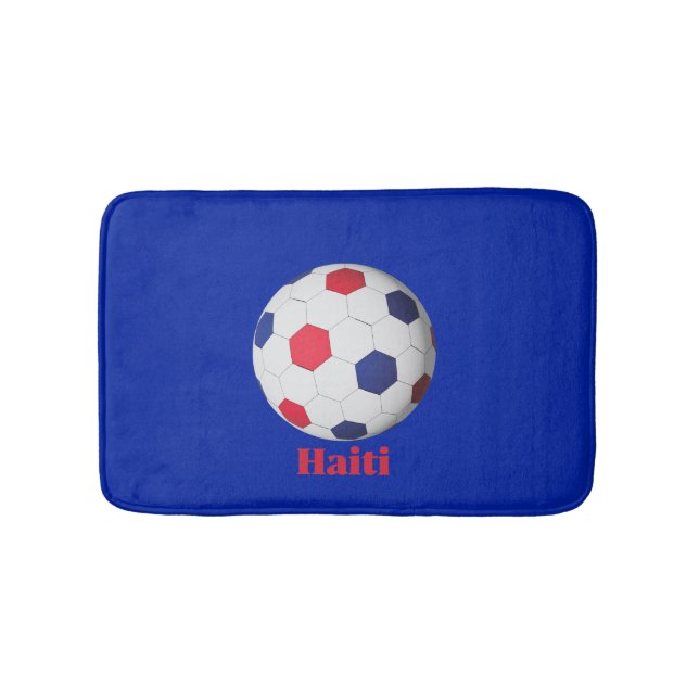 Haiti Soccer Bath Mat (Front)