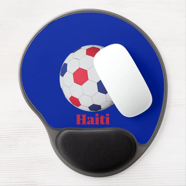 Haiti Soccer Gel Mouse Pad (Left Side)