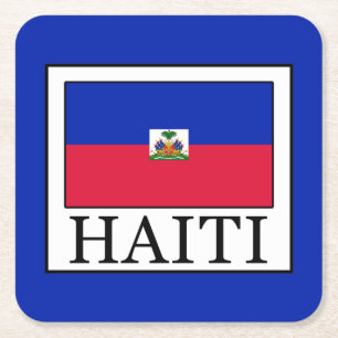 Haiti Square Paper Coaster