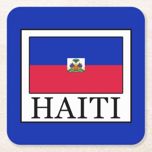 Haiti Square Paper Coaster