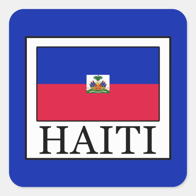 Haiti Square Sticker (Front)