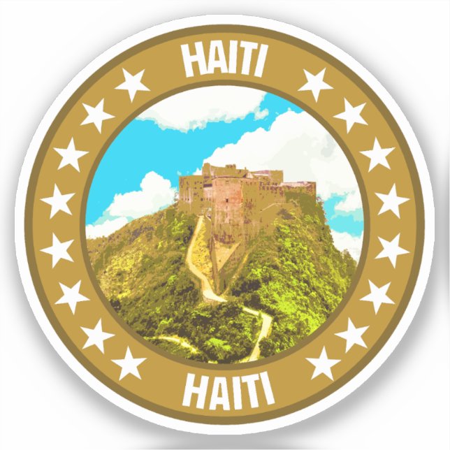 Haiti                                              sticker (Front)