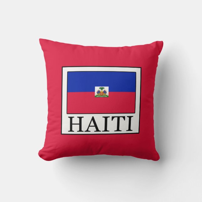 Haiti Throw Pillow (Front)