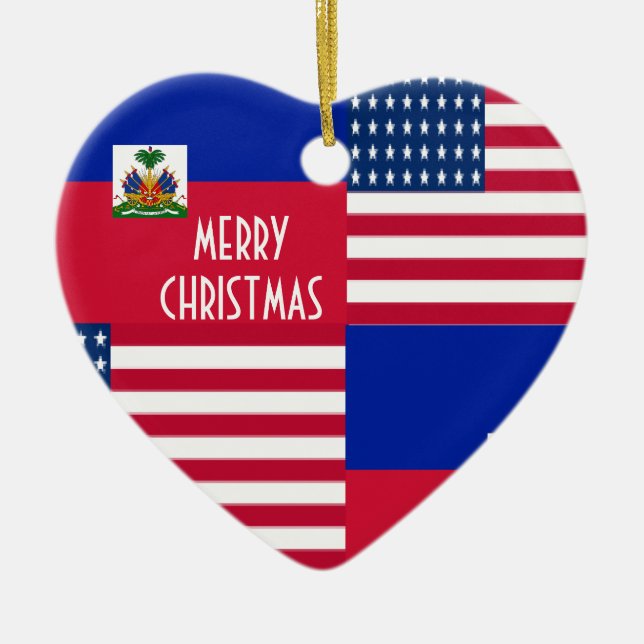 HAITIAN-AMERICAN CERAMIC ORNAMENT (Front)