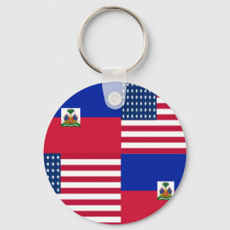HAITIAN-AMERICAN KEYCHAIN
