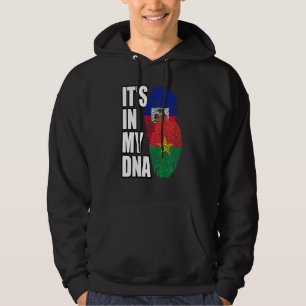 Haitian And Burkinabé Mix Dna Flag Heritage Hoodie