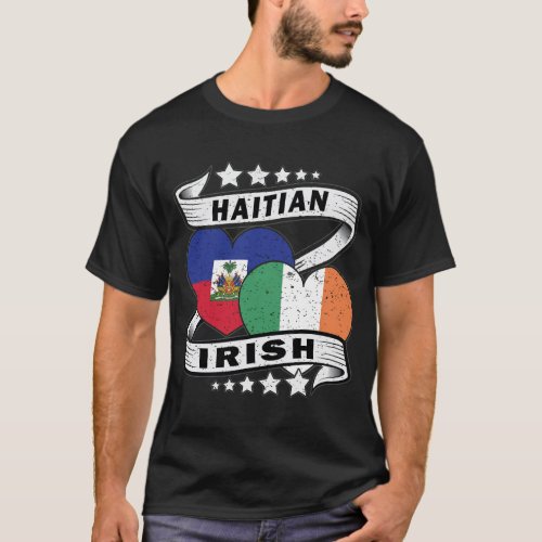Haitian And Irish Flag T_Shirt