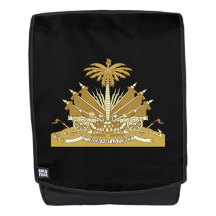 Haitian coat of arms backpack