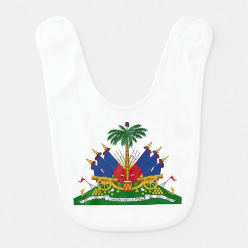 Haitian Coat of Arms Haiti Baby Bib