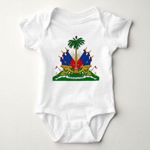 Haitian Coat of Arms Haiti Baby Bodysuit