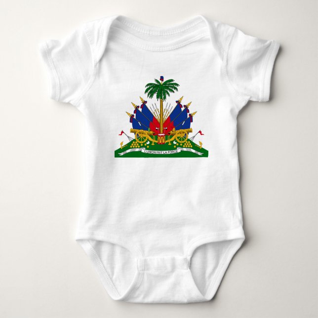 Haitian Coat of Arms (Haiti) Baby Bodysuit (Front)