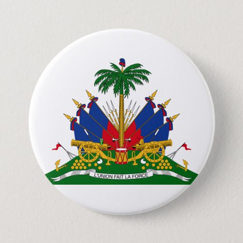 Haitian Coat of Arms Haiti Button