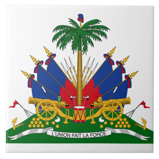 Haitian Coat of Arms (Haiti) Ceramic Tile | Zazzle.com