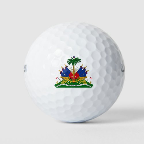 Haitian Coat of Arms Haiti Golf Balls