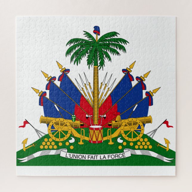 Haitian Coat of Arms (Haiti) Jigsaw Puzzle (Vertical)