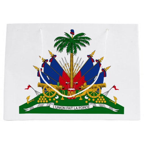 Haitian Coat of Arms Haiti Large Gift Bag