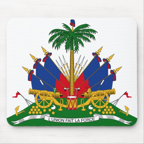 Haitian Coat of Arms Haiti Mouse Pad