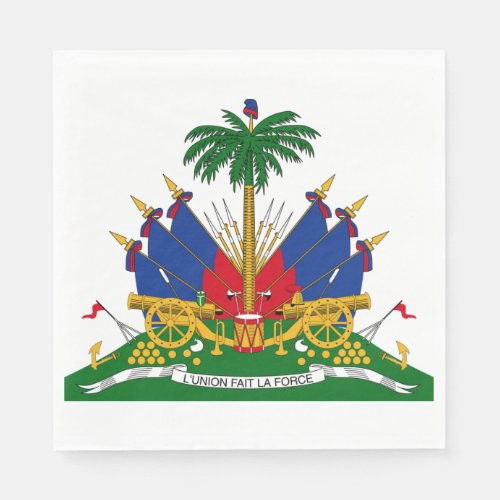 Haitian Coat of Arms Haiti Napkins