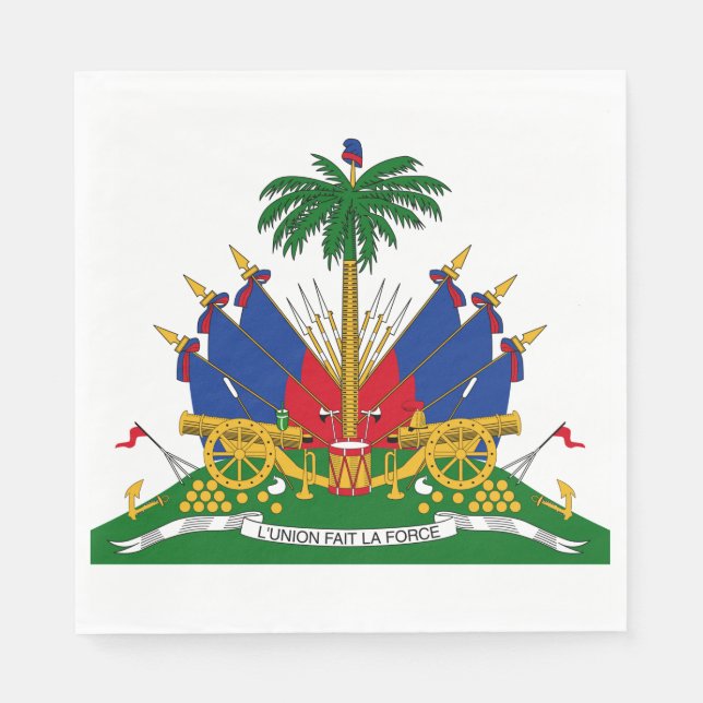 Haitian Coat of Arms (Haiti) Napkins (Front)
