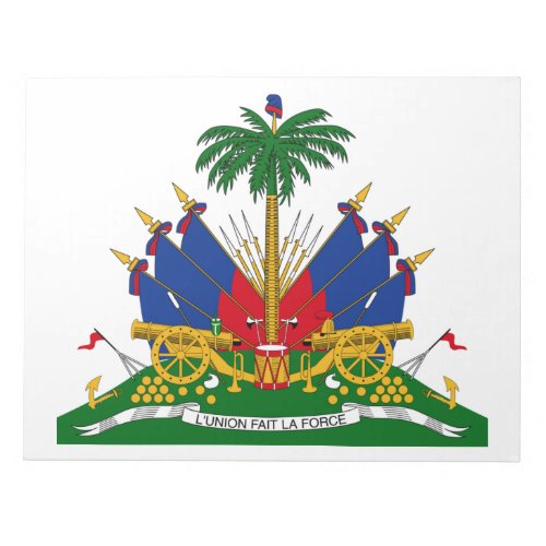 Haitian Coat of Arms Haiti Notepad