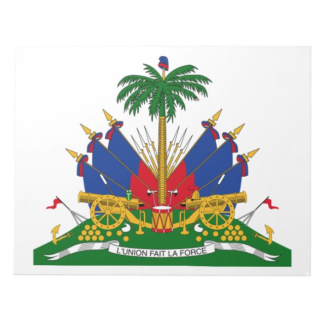 Haitian Coat of Arms (Haiti) Notepad (Front)