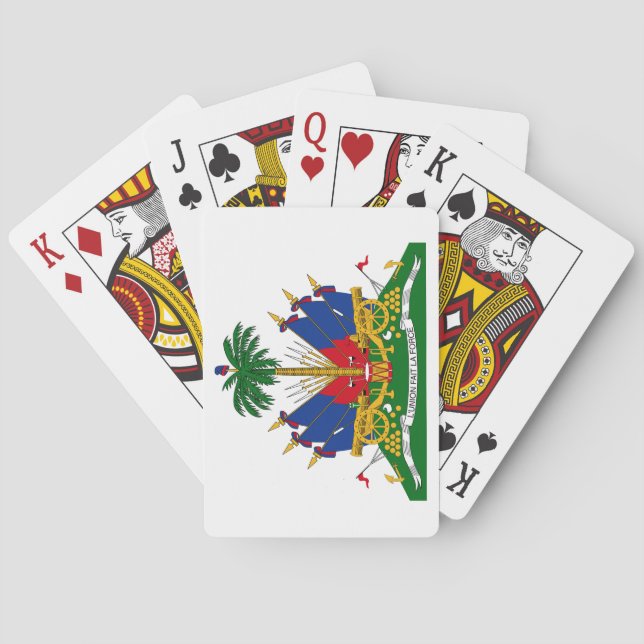 Haitian Coat of Arms (Haiti) Poker Cards (Back)