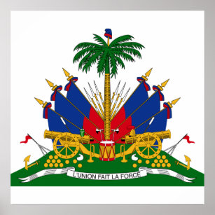 Haitian Coat of Arms (Haiti) Poster
