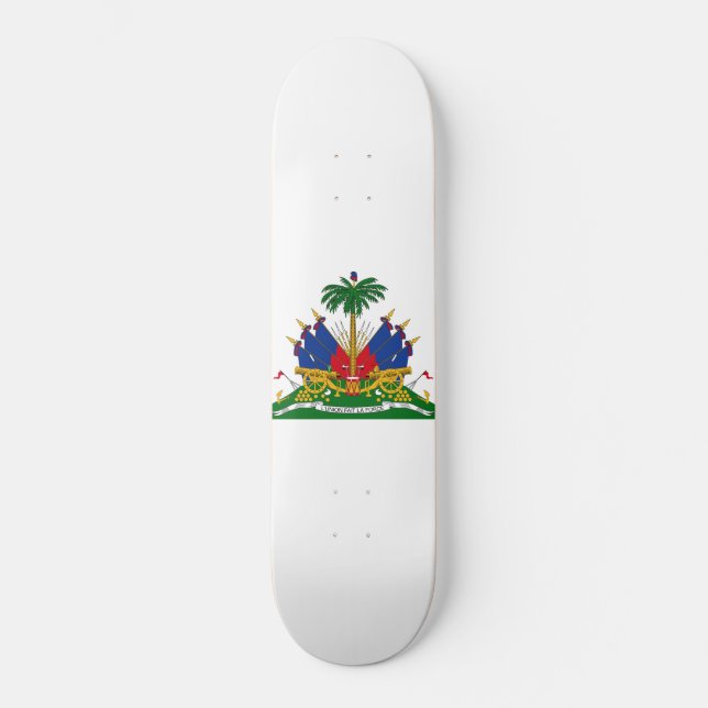 Haitian Coat of Arms (Haiti) Skateboard (Front)