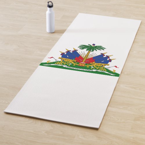 Haitian Coat of Arms Haiti Yoga Mat