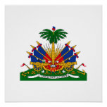 Haitian coat of arms poster