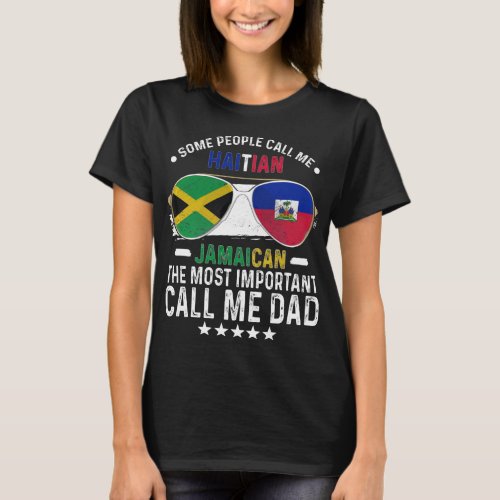 Haitian Dad Jamaica Papa Haitian Jamaican T_Shirt