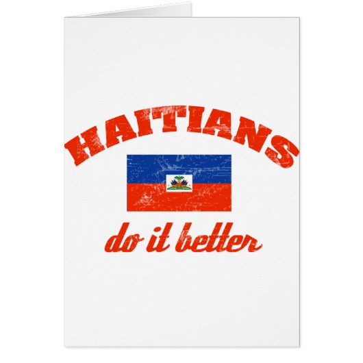 Haitian do it better cards (Front)