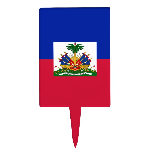 Haitian flag Cake pick (Front)