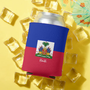 Haitian Flag can cooler & Haiti party /sports