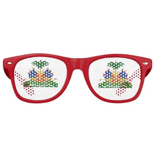 Haitian flag day retro sunglasses