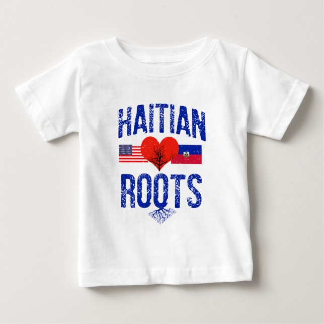 Haitian flag designs baby T-Shirt (Front)