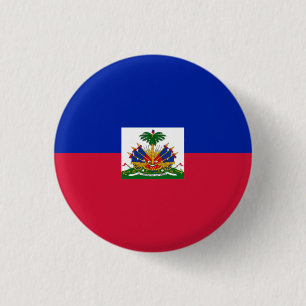 Haitian Flag, Flag of Haiti Button